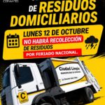 Cervantes solicitan a los vecinos no sacar los residuos durante el feriado del lunes